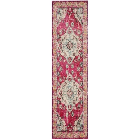 Safavieh Monaco Runner Area Rug, PInk and Multi - 2 ft. - 2 in. x 12 ft. MNC243D-212